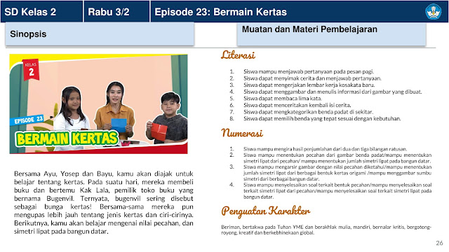 Panduan Belajar Dari Rumah Minggu Ke 5 (BDR) 1 - 5 Januari 2021 Di Televisi Republik Indonesia (TVRI) Untuk Jenjang Pendidikan PAUD Dan Sekolah Dasar (SD)