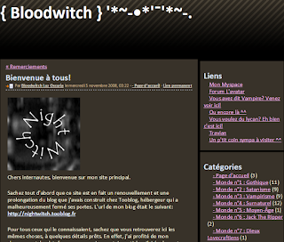 L'Antre de Bloodwitch, de novembre 2006 à décembre 2008