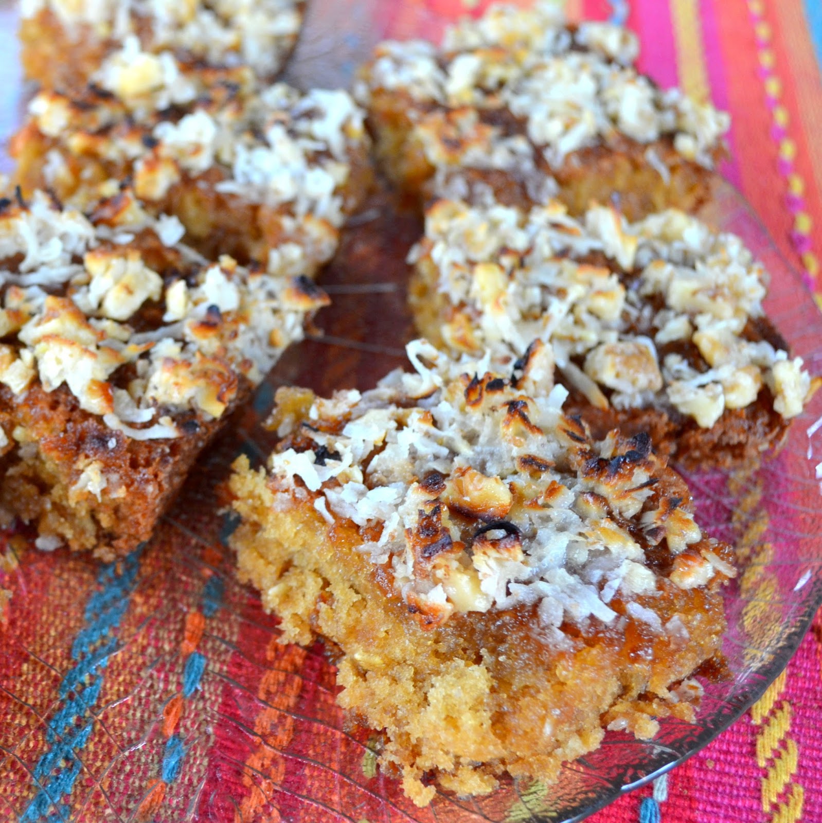 My Paisley World Easy Oatmeal Cake with CoconutWalnut Topping