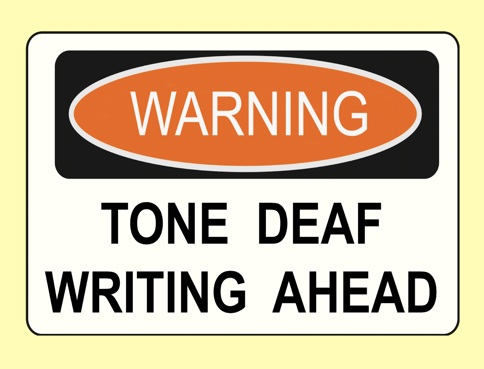 Joyful Public Speaking (from fear to joy) Tone deaf writing about