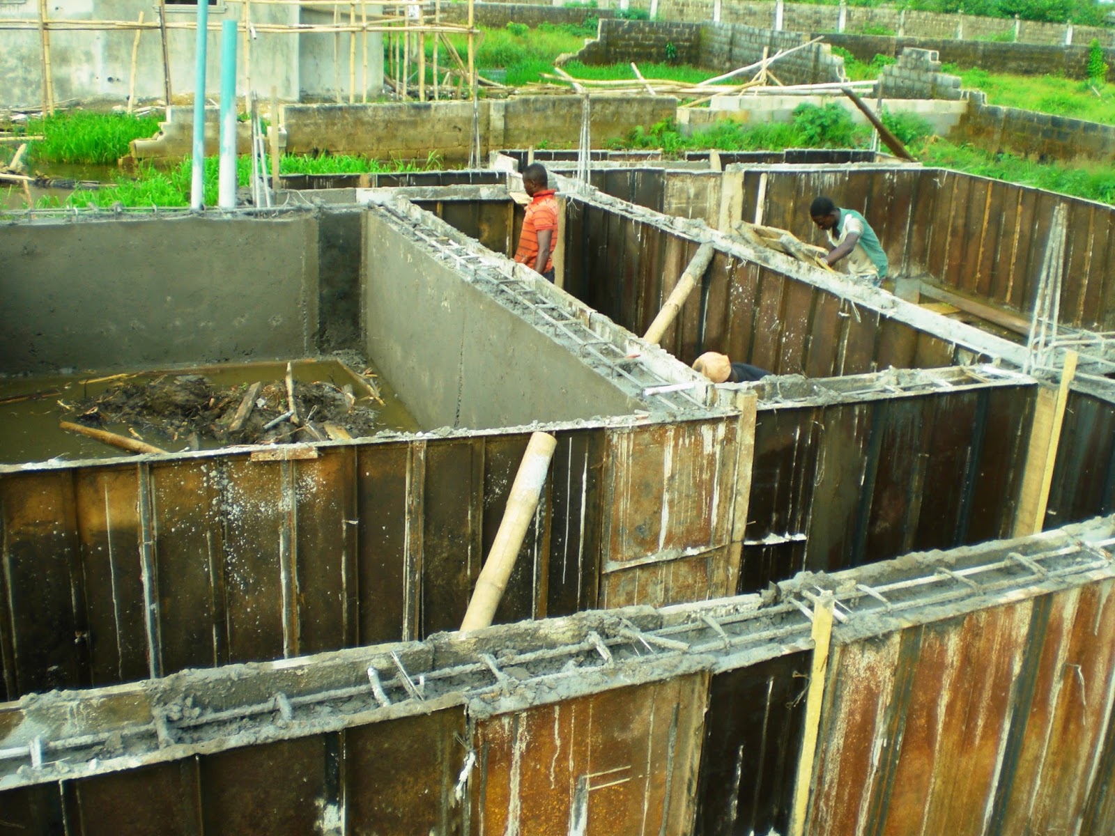 Raft Foundation Made Easy With Steel Shutters Form Work At Lekki Lagos Nigeria