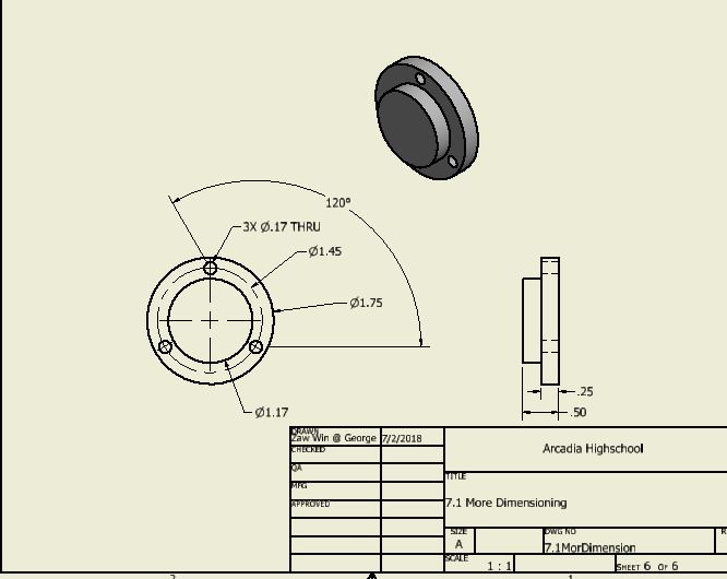 Activity 7.1 More Dimensioning