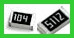 Resistor SMD Bentuk Fisik sebuah Resistor SMD