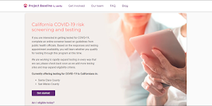 A Website for Screening and Testing COVID19