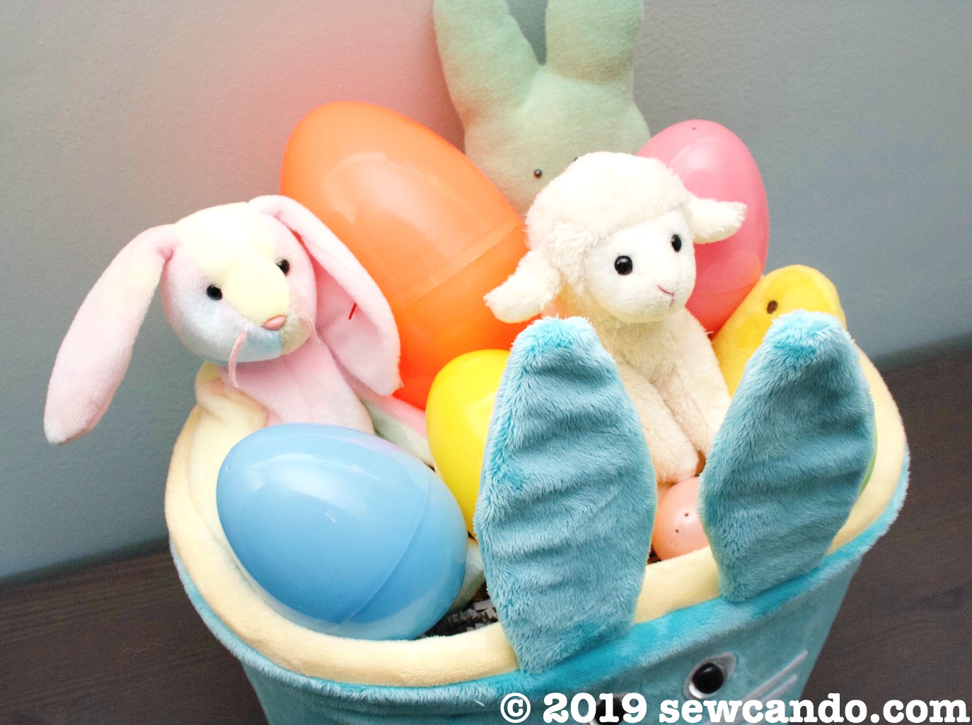 Sew Can Do FREE Pattern Plush Bunny Easter Basket