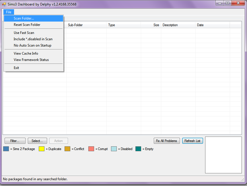 Los Sims de Ana Sims 3 Dashboard by Delphy