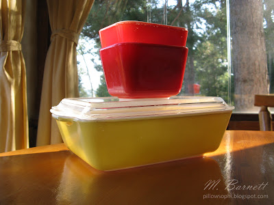 Red and Yellow Pyrex