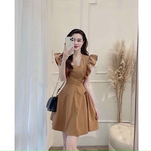 ĐẦM KATE LỤA DÁNG XÒE CUTE V267