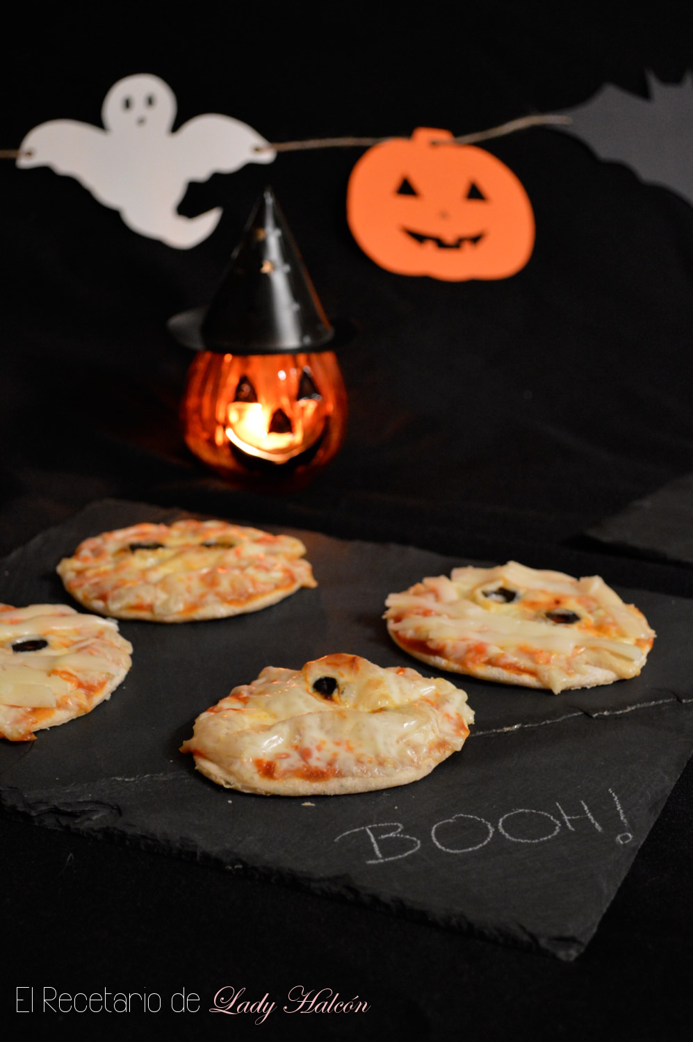 Mini pizzas &amp;quot;momia&amp;quot; para Halloween - Reto #asaltablogs | El Recetario ...