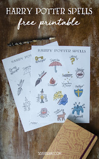 harry potter spells printable