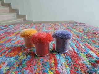  carpet made with pom colours specified by designers