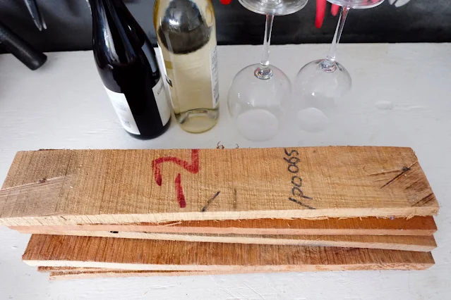 supplies for DIY pallet wood wine carrier caddy