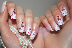 nail japanese designs nails dot 3d short gel unghii cu modele polka easy french manicure simple cool coolnailsart gems gem