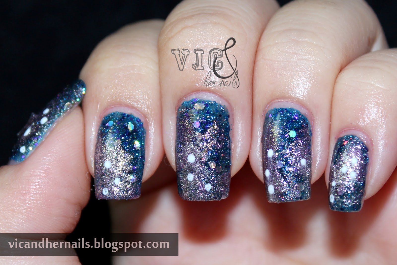 Vic and Her Nails: 31 Day Challenge 2013 - Day 19: Galaxies