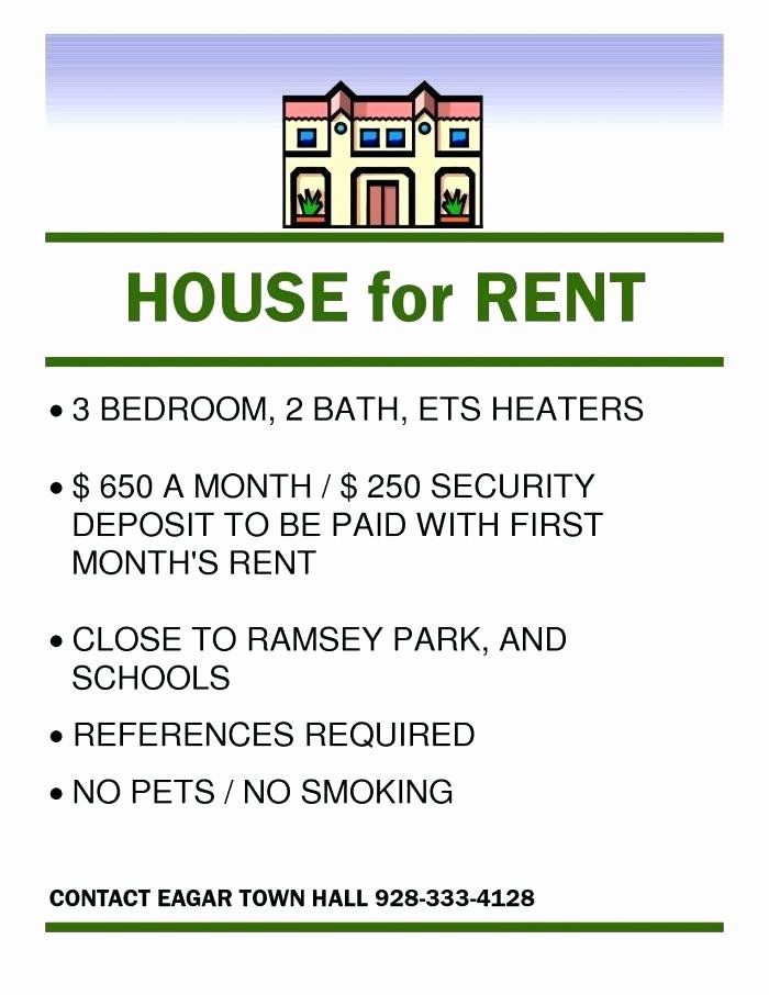 For Rent Flyer Template Word