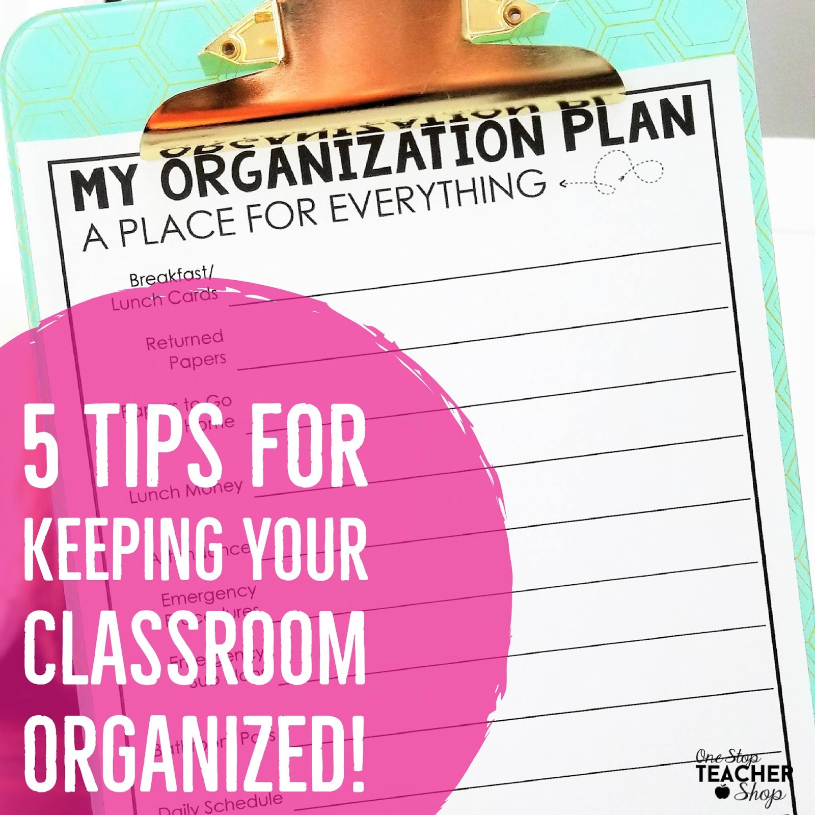5 Tips for Better Classroom Organization Upper Elementary Snapshots