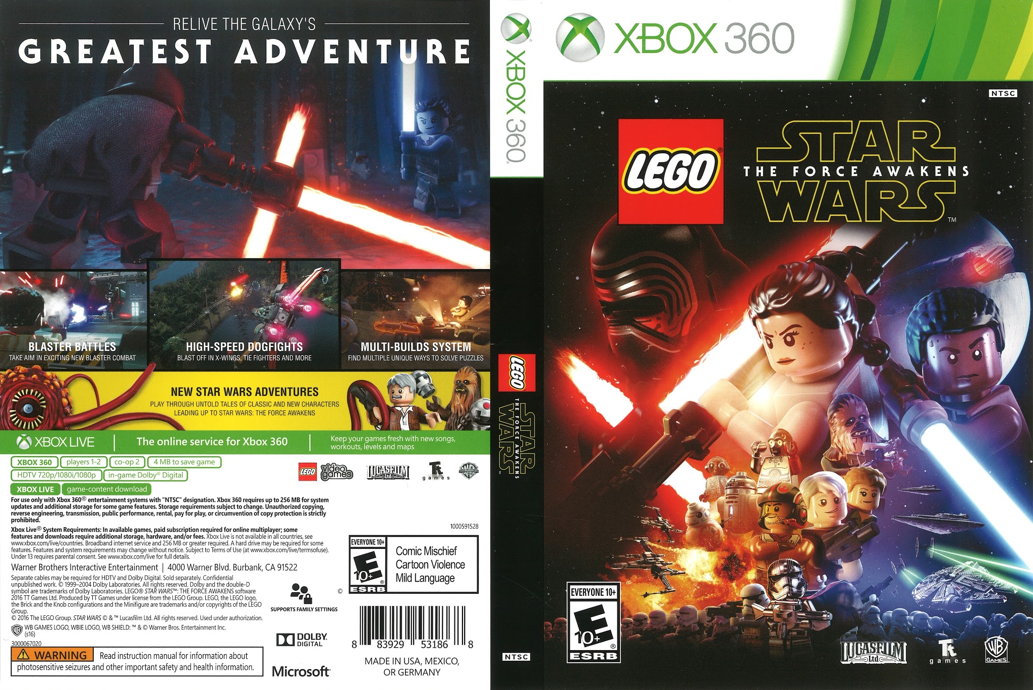 LEGO® Star Wars™ The Force Awakens™ Xbox 360 Ultra Capas