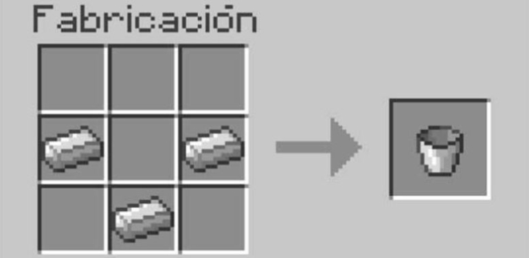To craft a cube you need iron ingots