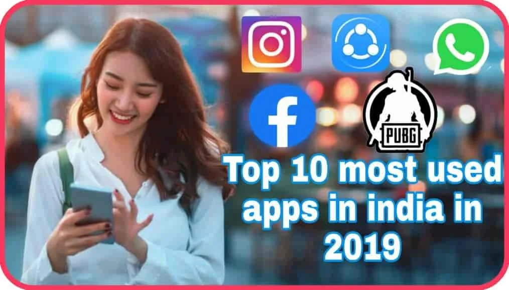 Most used top 10 apps in India in 2019