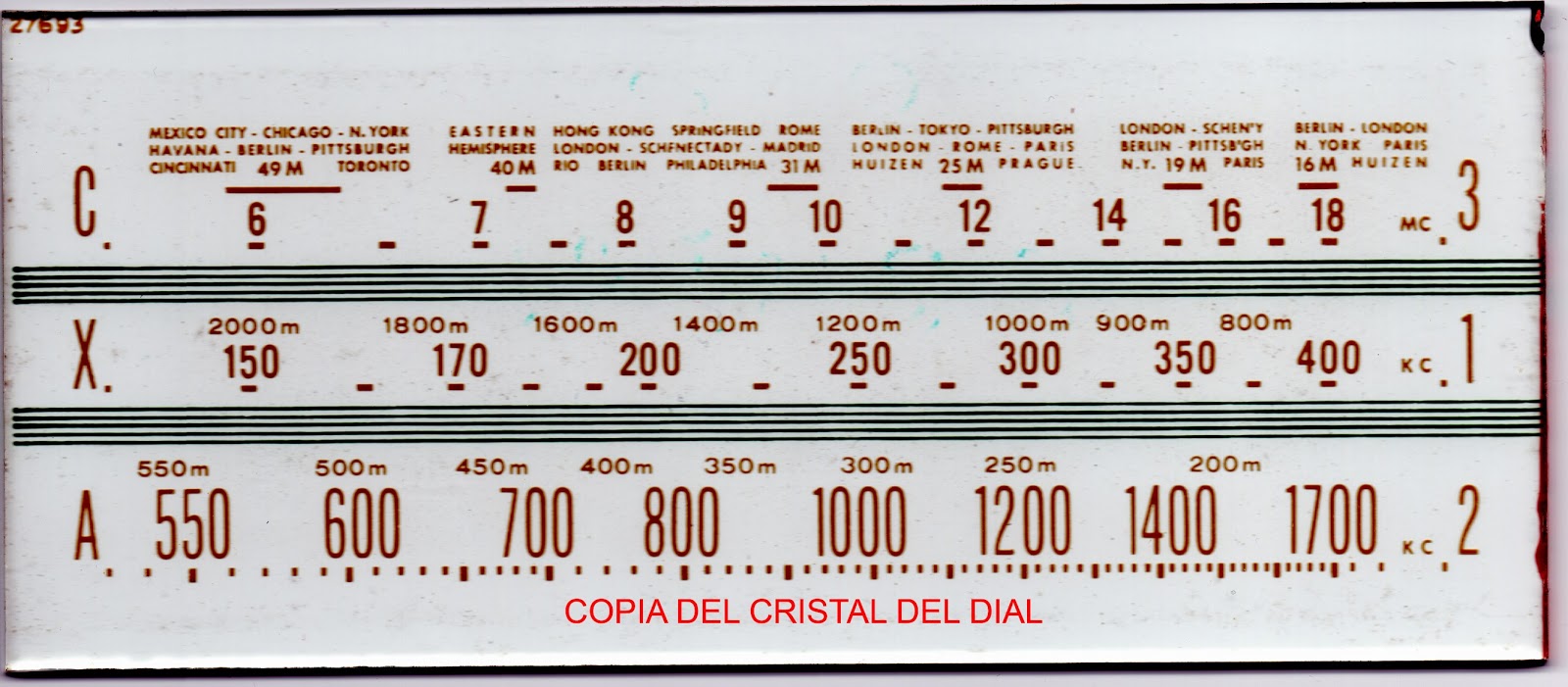 Radios antiguas y otros arreglos Radio RCA. 4 Parte. Reparación del dial.