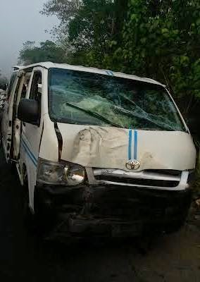 1 Exclusive pics: Armed robbers attack bus passengers at Ore