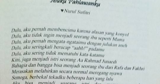 Puisi Mamaku Pahlawanku Kumpulan Puisi Terbaik