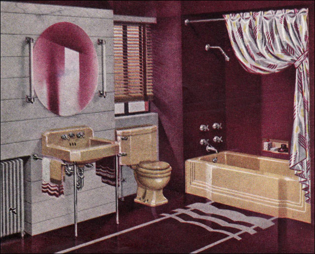 A Collection of MidCentury Bathrooms From the 1940s for Design