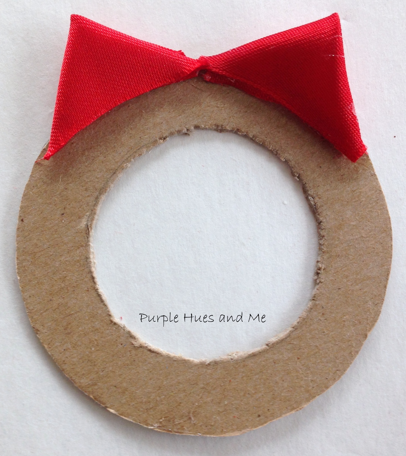 Purple Hues and Me: Folded Ribbon Wreath Ornament