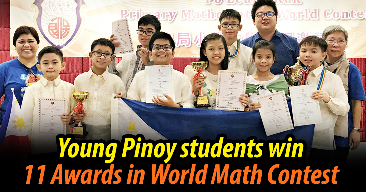 Young Pinoy Students Win 11 Awards in World Math Contest The Most