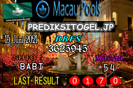 Prediksi Wangsit Togel Macau Selasa 15 Juni 2021