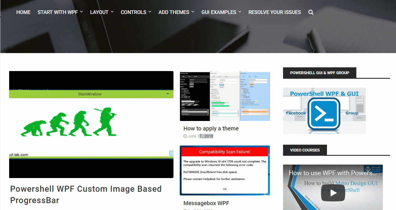 PowershellWPF site Syst & Deploy