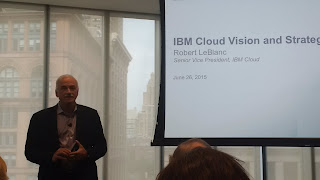 Leblanc opens the IBM Cloud Analyst Summit in NYC