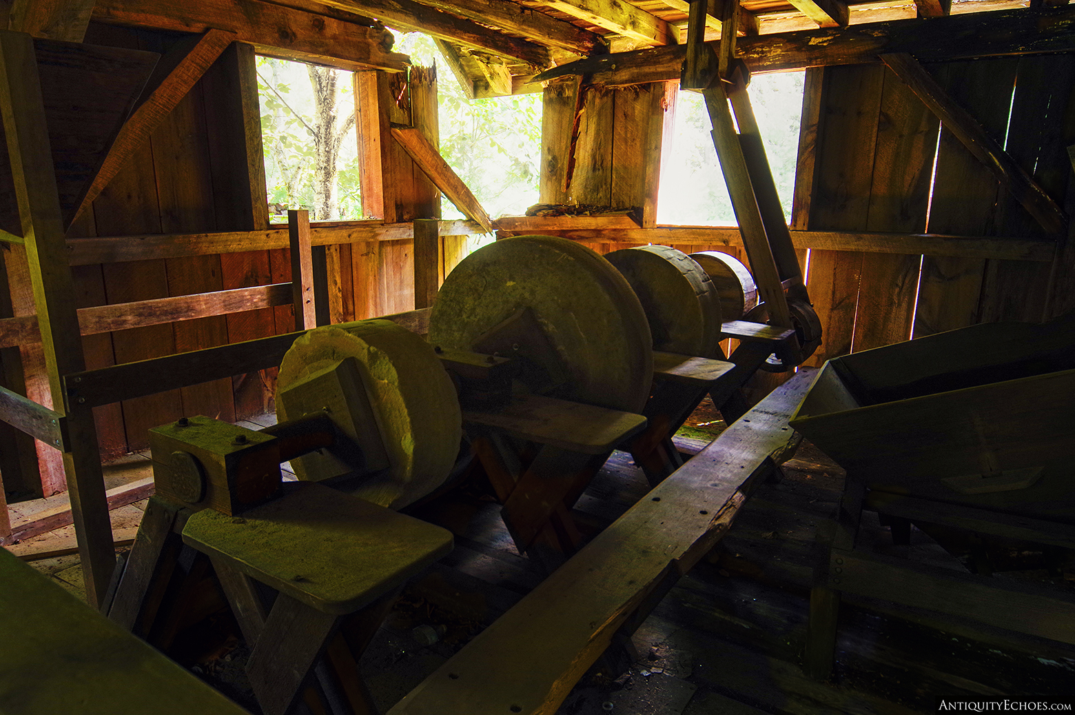 Frontier Town - Mill Grinding Stones