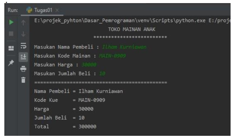 TUGAS PERTEMUAN 3 | Membuat Contoh Program Operator Penugasan, Logika ...