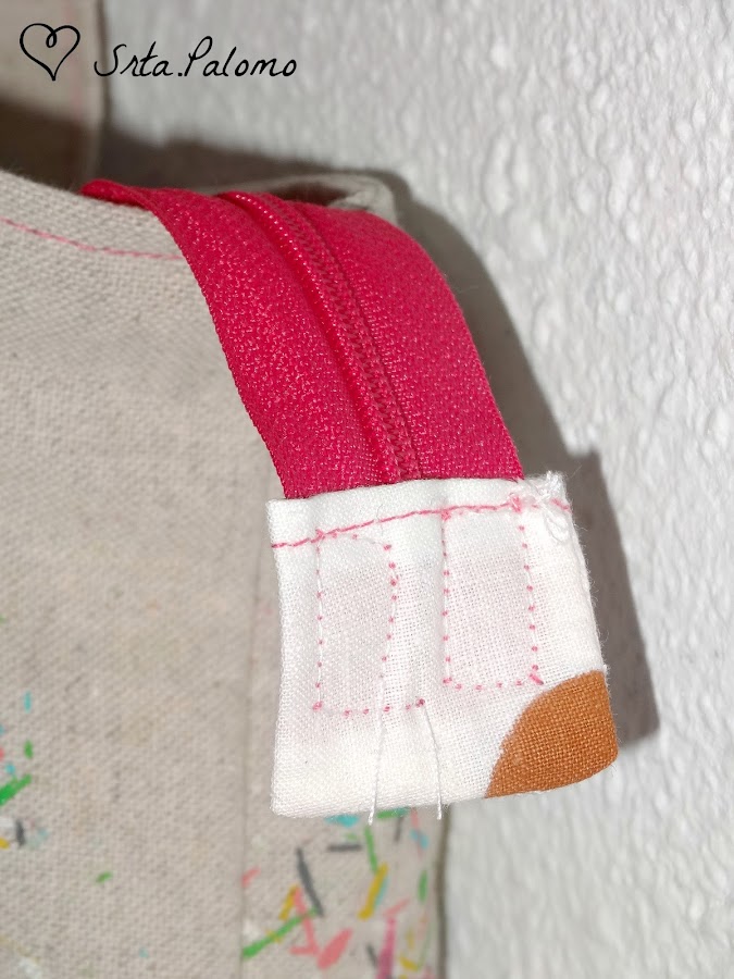 cómo hacer un tote bag con cremallera rematada