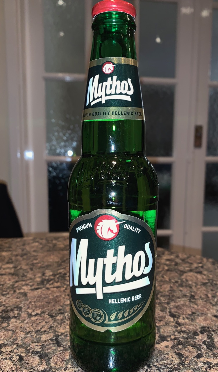 FOODSTUFF FINDS Mythos Beer (Olympic Brewery) By SpectreUK