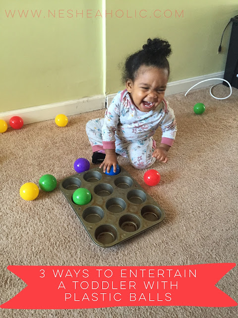 toddler activities with plastic balls