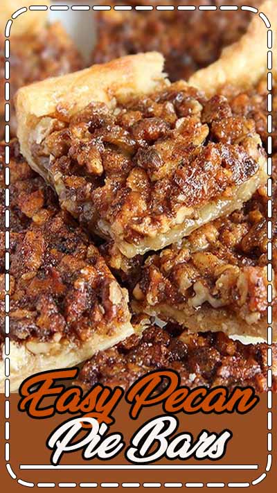 Pecan pie in a bite size bar! Crescent roll dough makes this pecan bar recipe simple and quick to prepare.