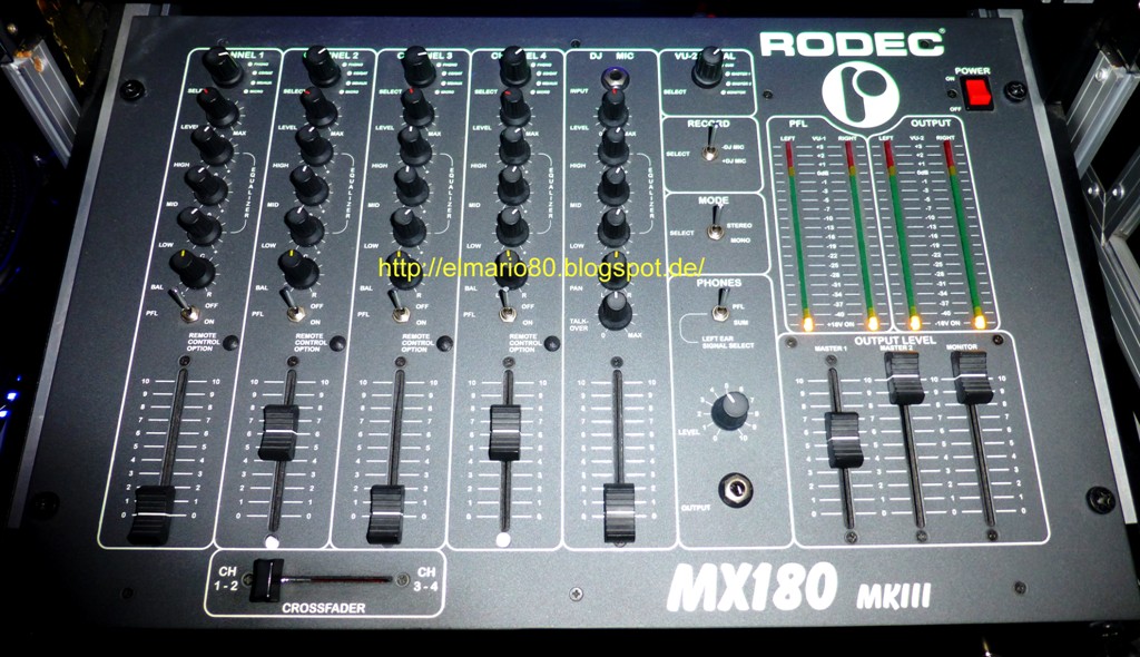 定番の中古商品 rodec mx-240 DJ mixer ロデック DJ ミキサー 動作品
