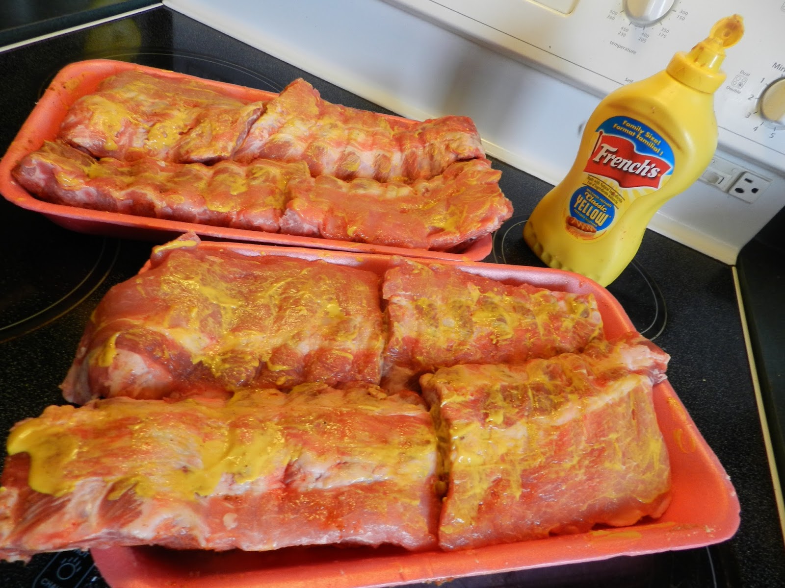 Big Green Egg by Dr. T Baby Back Ribs with Mustard Rub