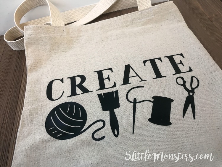 5 Little Monsters: Project Bag with the Cricut Easy Press