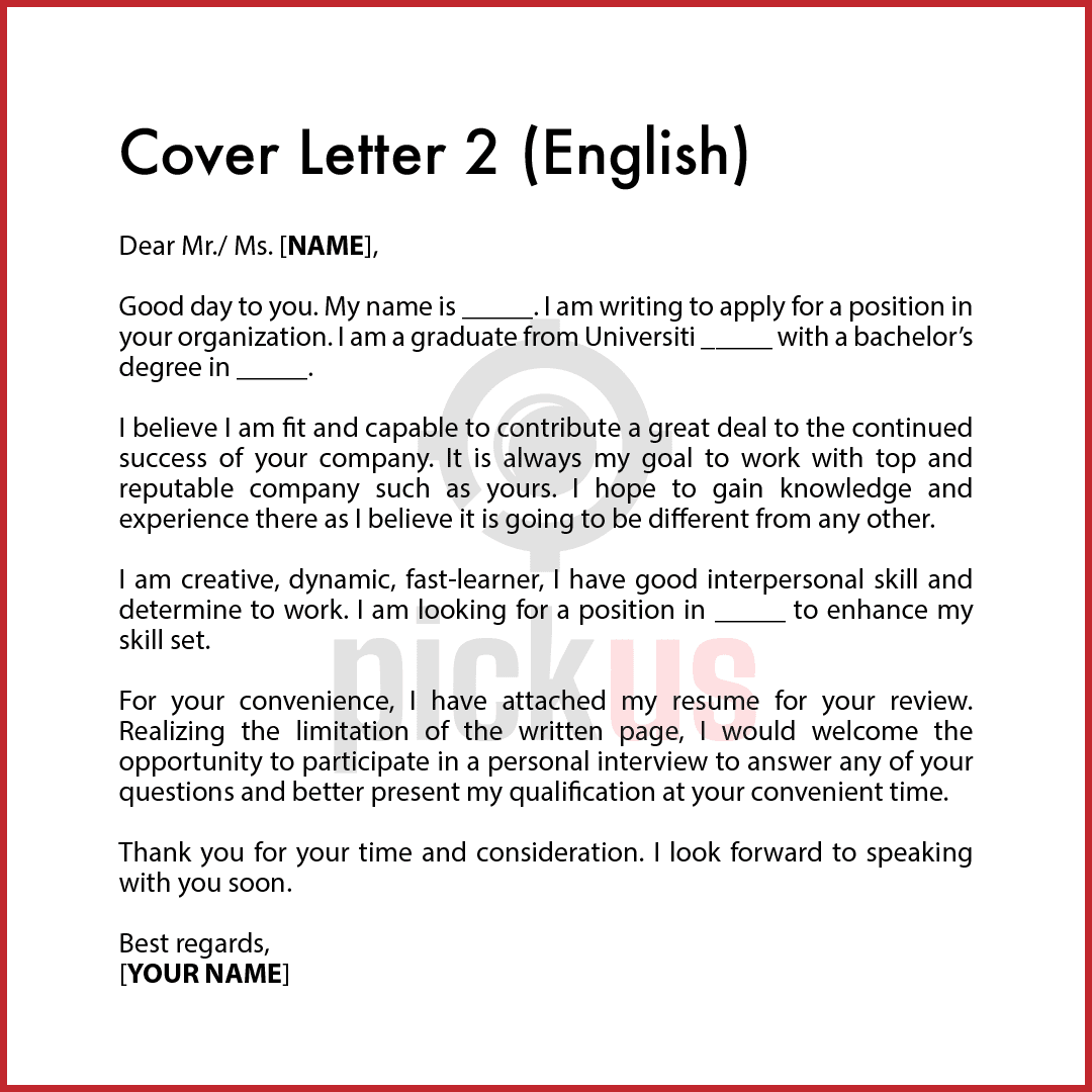 contoh cover letter template cv