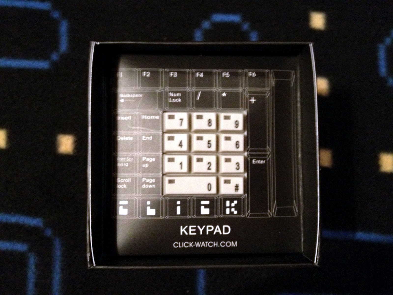 Pixel n' Plastic Wonderland Amazingly Retro CLICK Keypad Watch