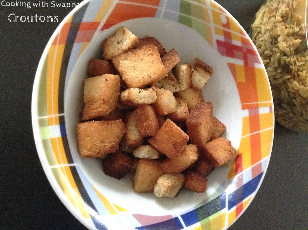 Cooking With Swapna Homemade Fried Croutons