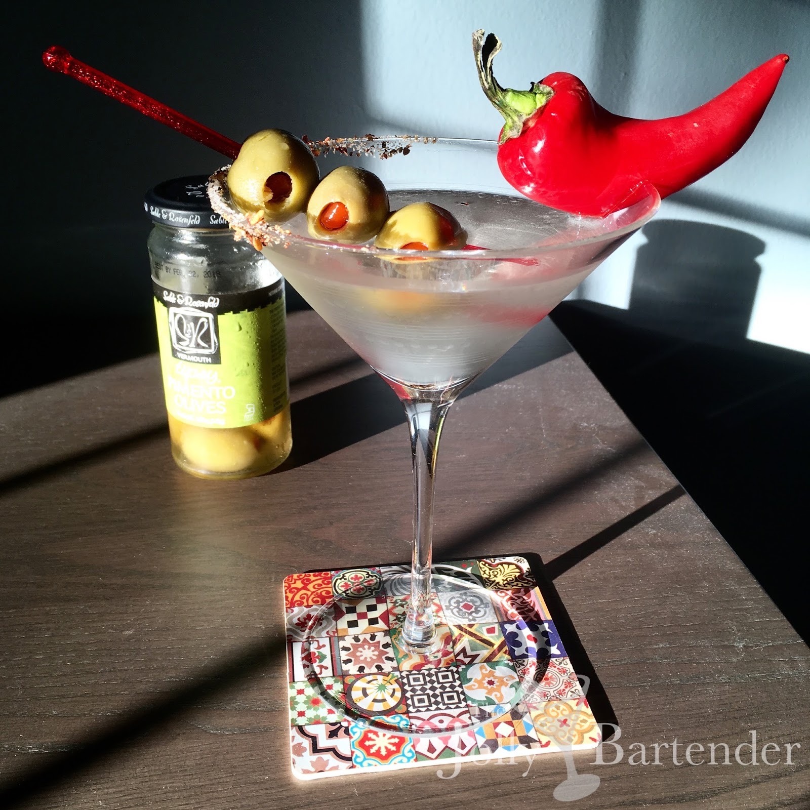 The Jolly Bartender Hot & Dirty Martini
