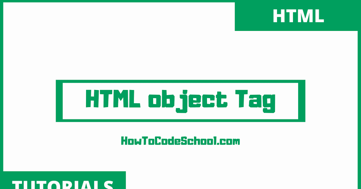 HTML object Tag