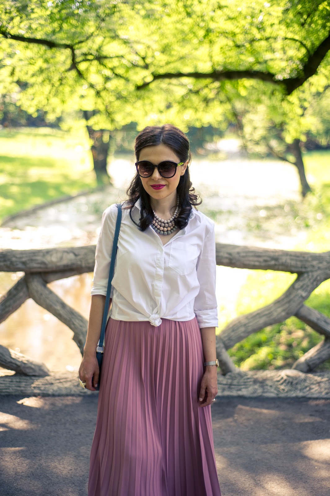 Miss Green has a new home: Dusty pink long pleated skirt (baptism ...