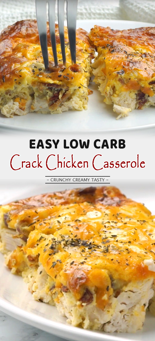 Easy Low Carb Crack Chicken Casserole Recipe (+video)