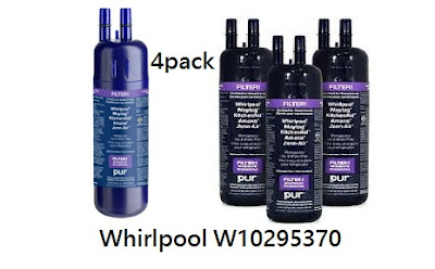 W10295370A, By Whirlpool, Refrigerator Water Filter 1, EDR1RXD1 Compatible, (Pack of 4) $95.99