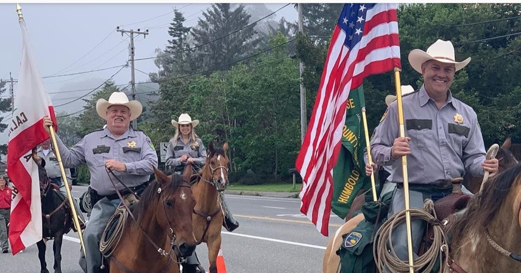 John Chiv HCSO shows up.in style the at Pony Express Day Parade in